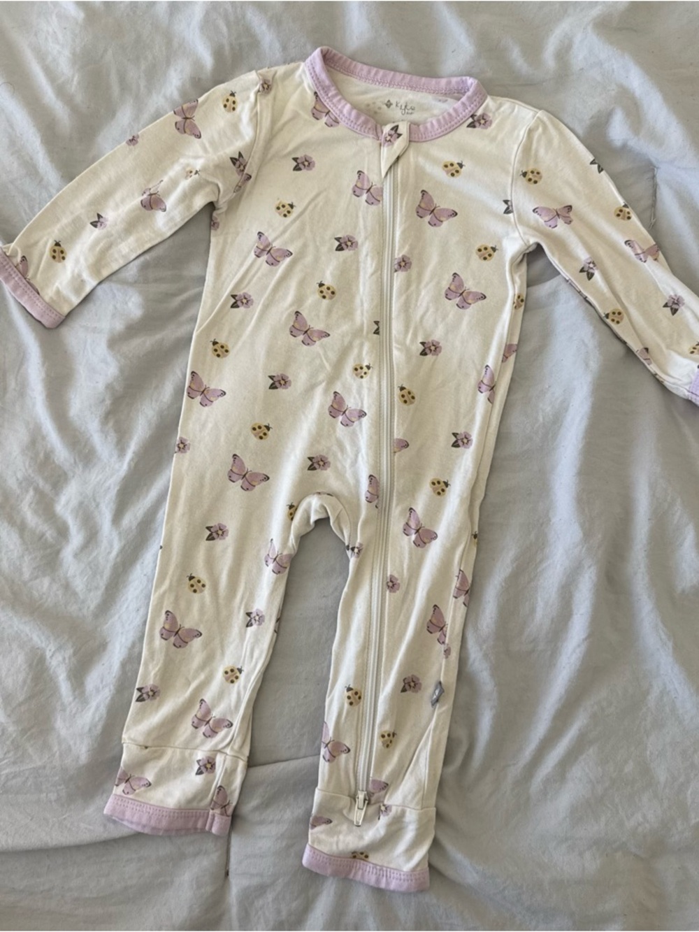 Kyte Baby Flutter Zip Romper 3-6 months
